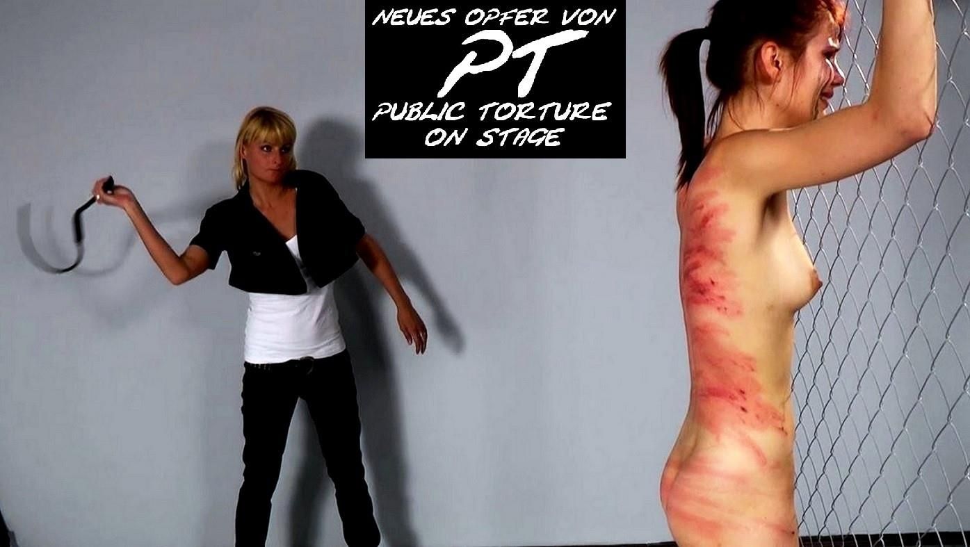 PT neue Opfer public torture on stage 