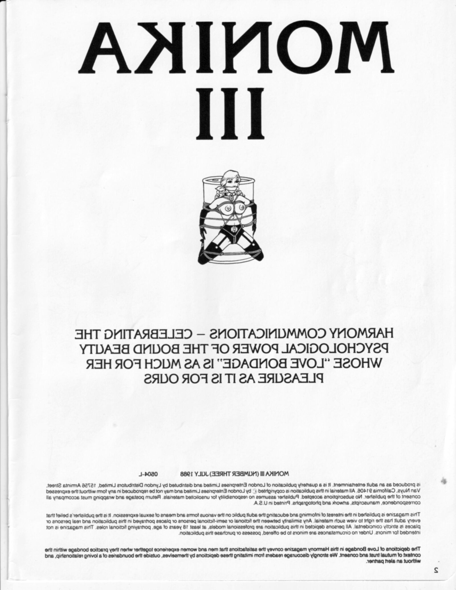 Revista vintage bondage Monika III