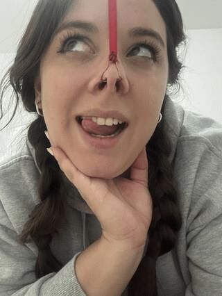 Mélange accroché au nez