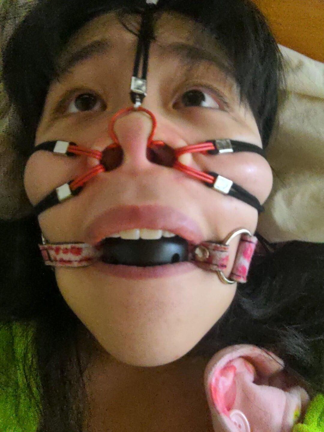 Mélange accroché au nez