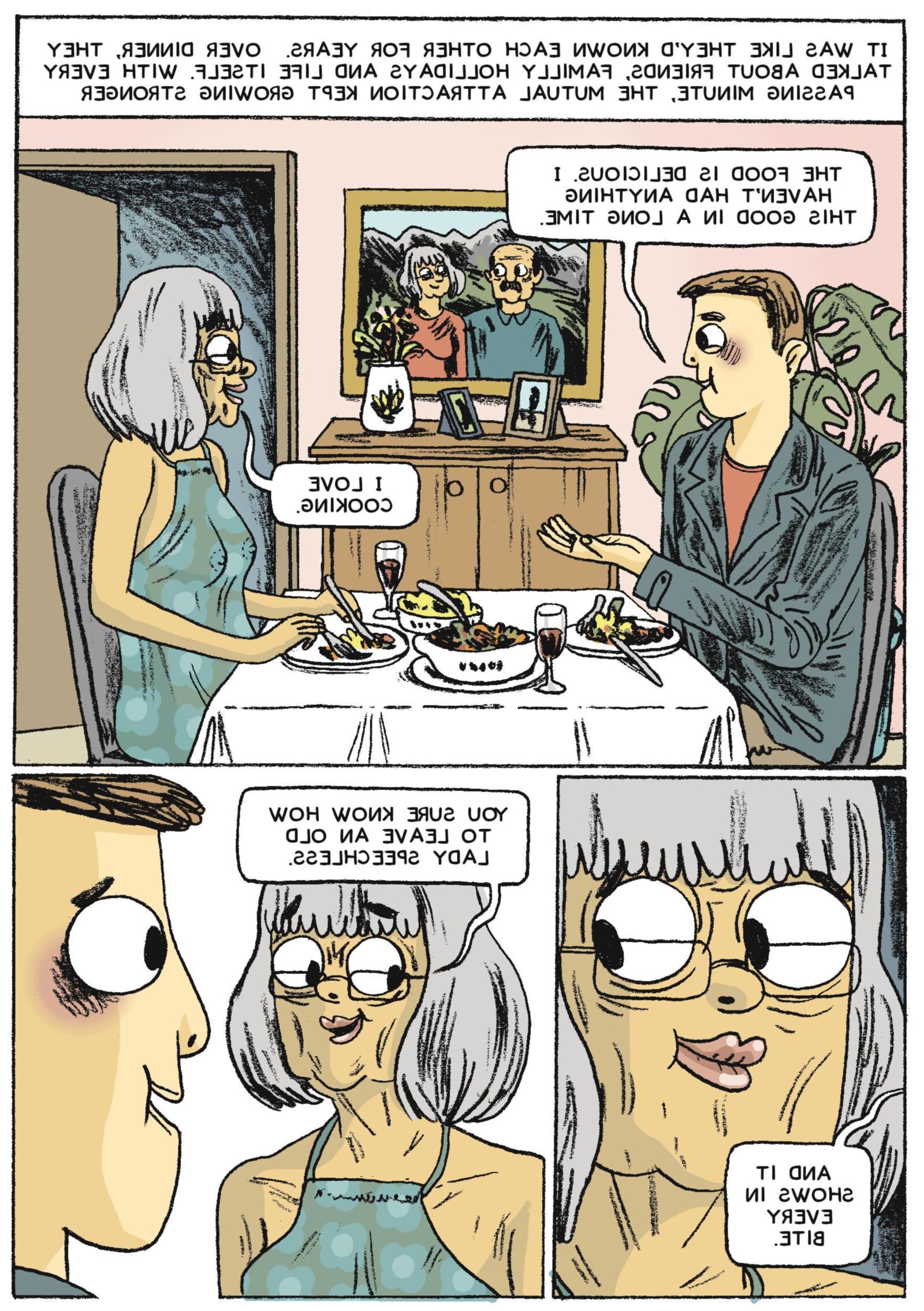 Blaues Sommerkleid (Comic)