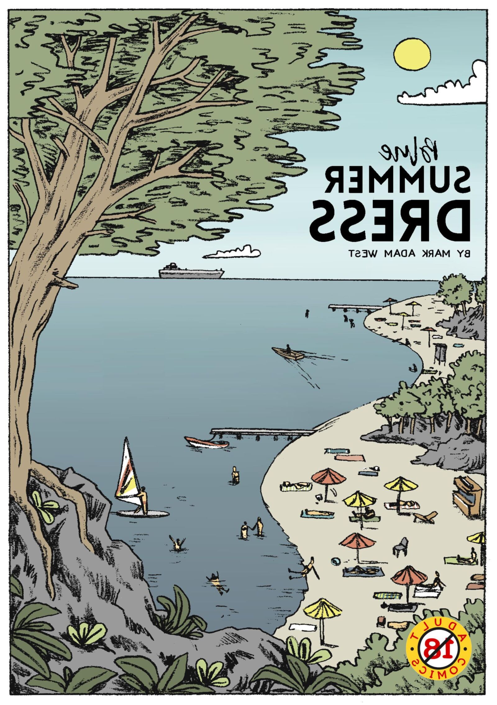Blaues Sommerkleid (Comic)