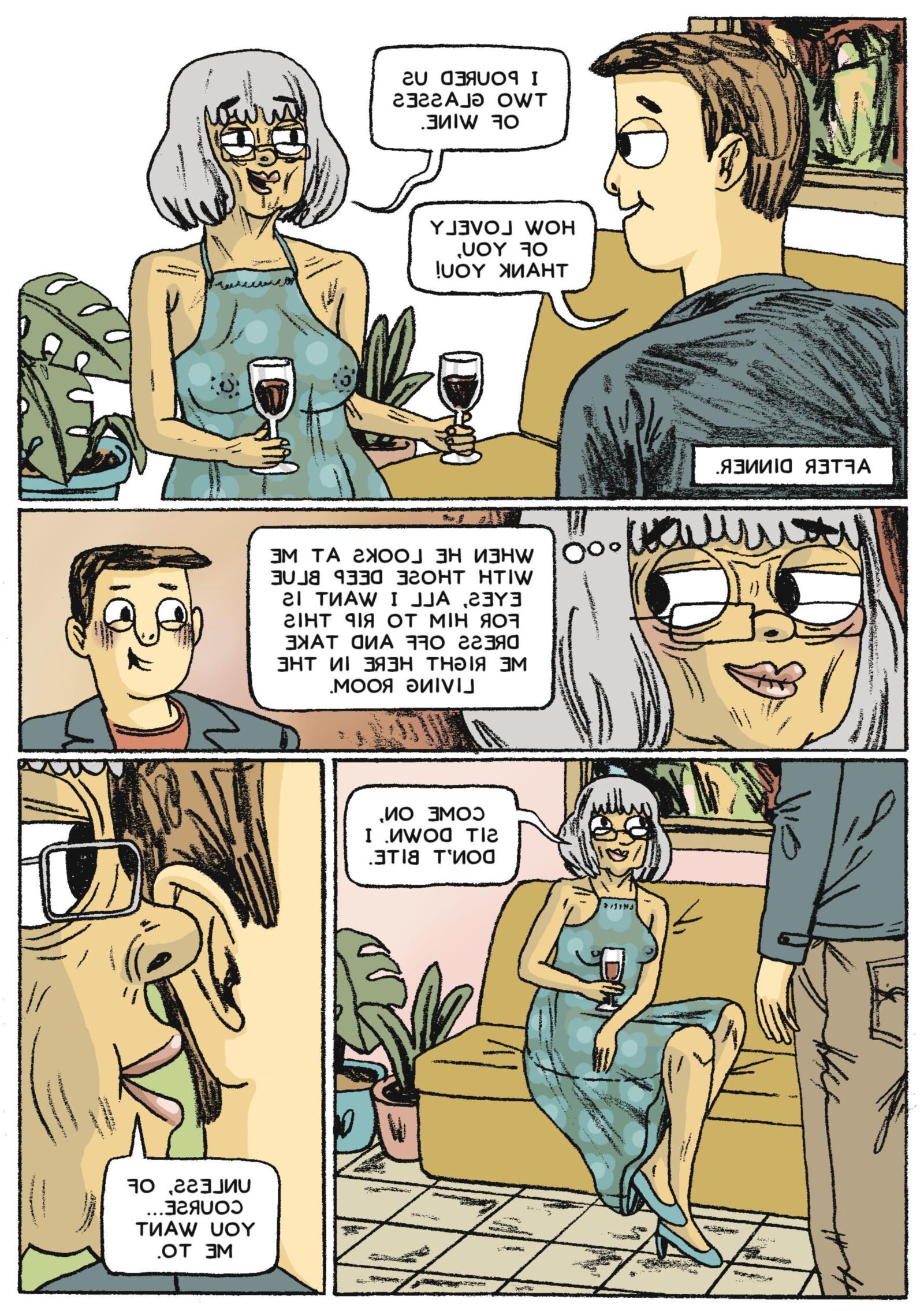 Blaues Sommerkleid (Comic)
