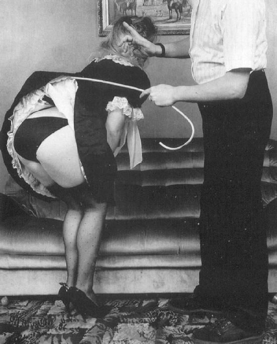 Retro Spanking Janus Maid