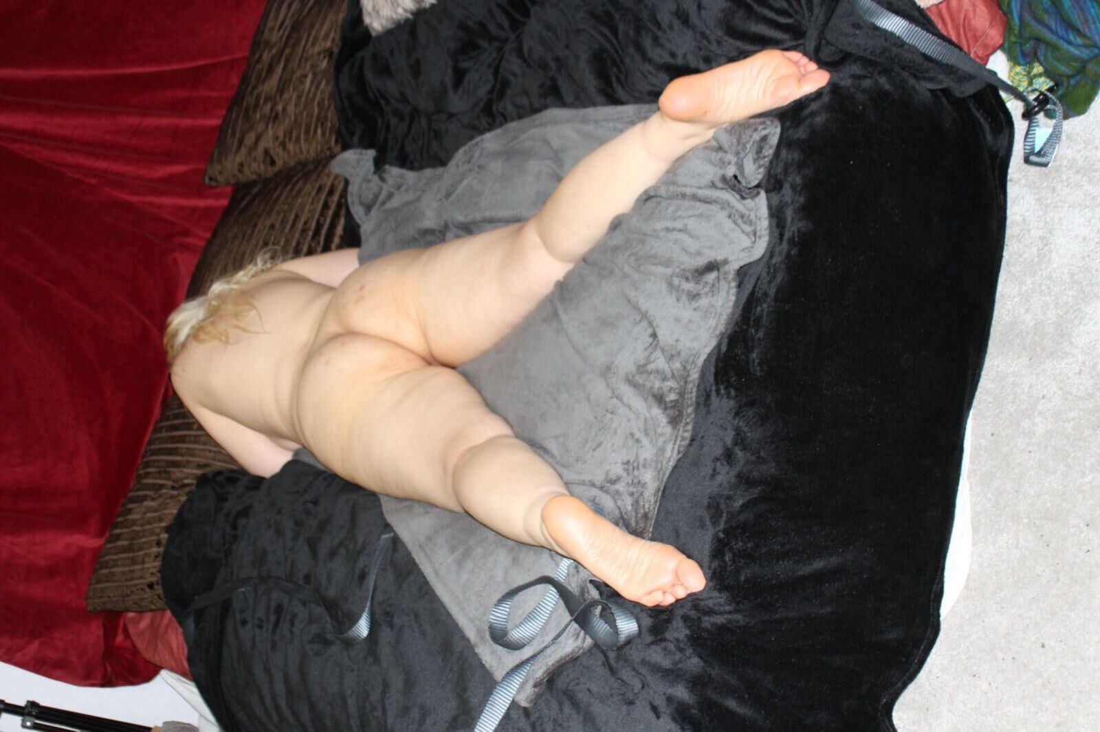 Fettsklaven in Bondage
