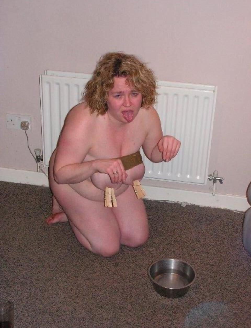 BBW -Fettsklaven in Bondage