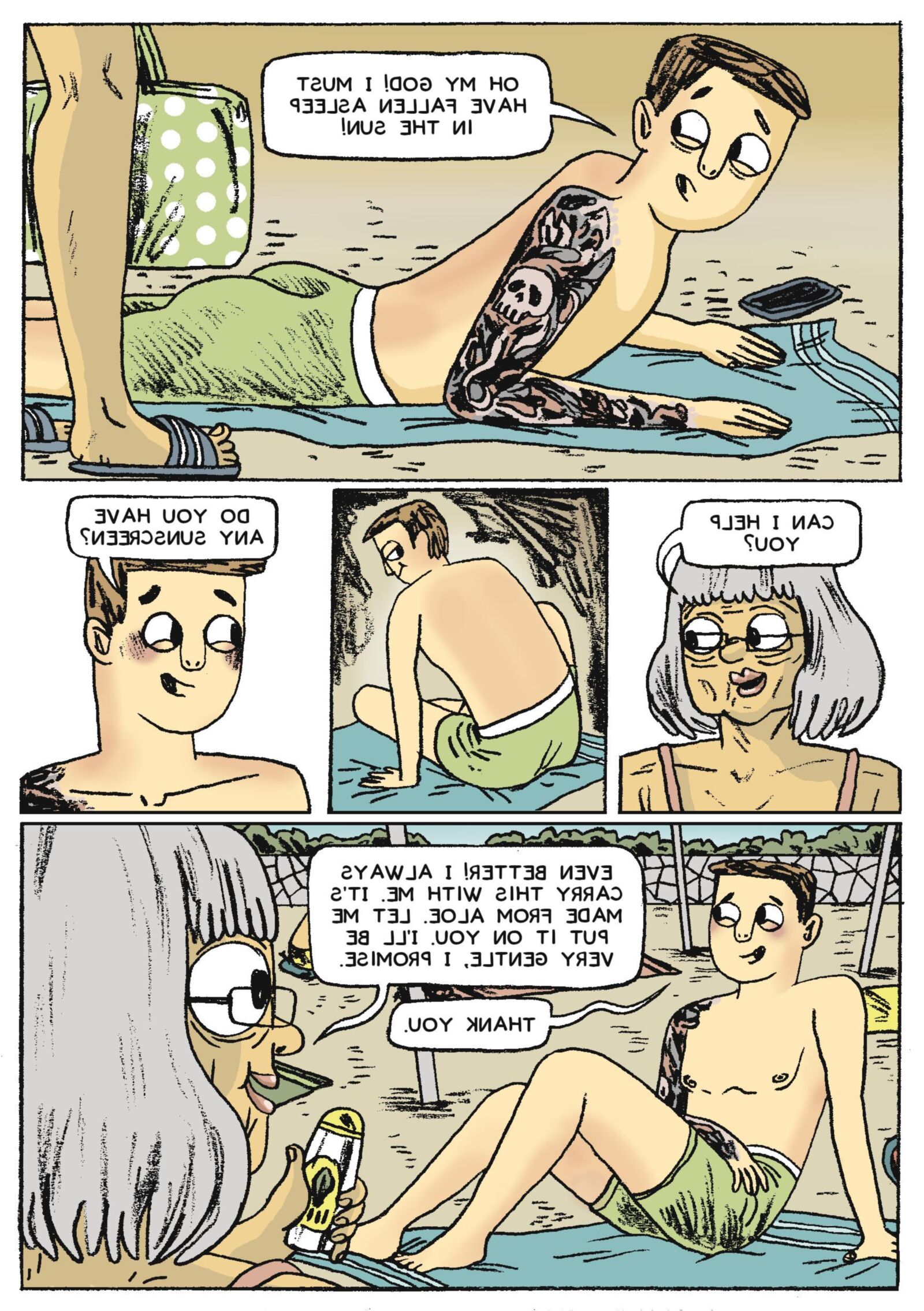 Blaues Sommerkleid (Comic)
