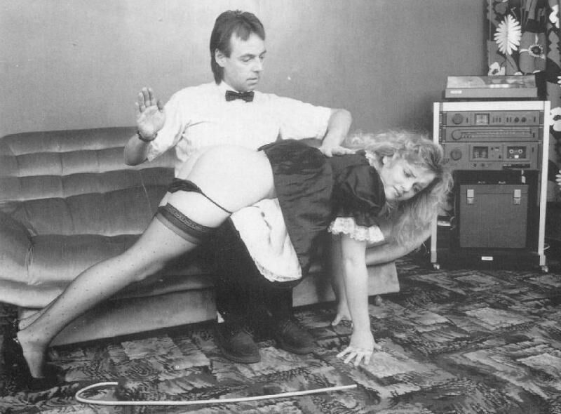 Retro Spanking Janus Maid