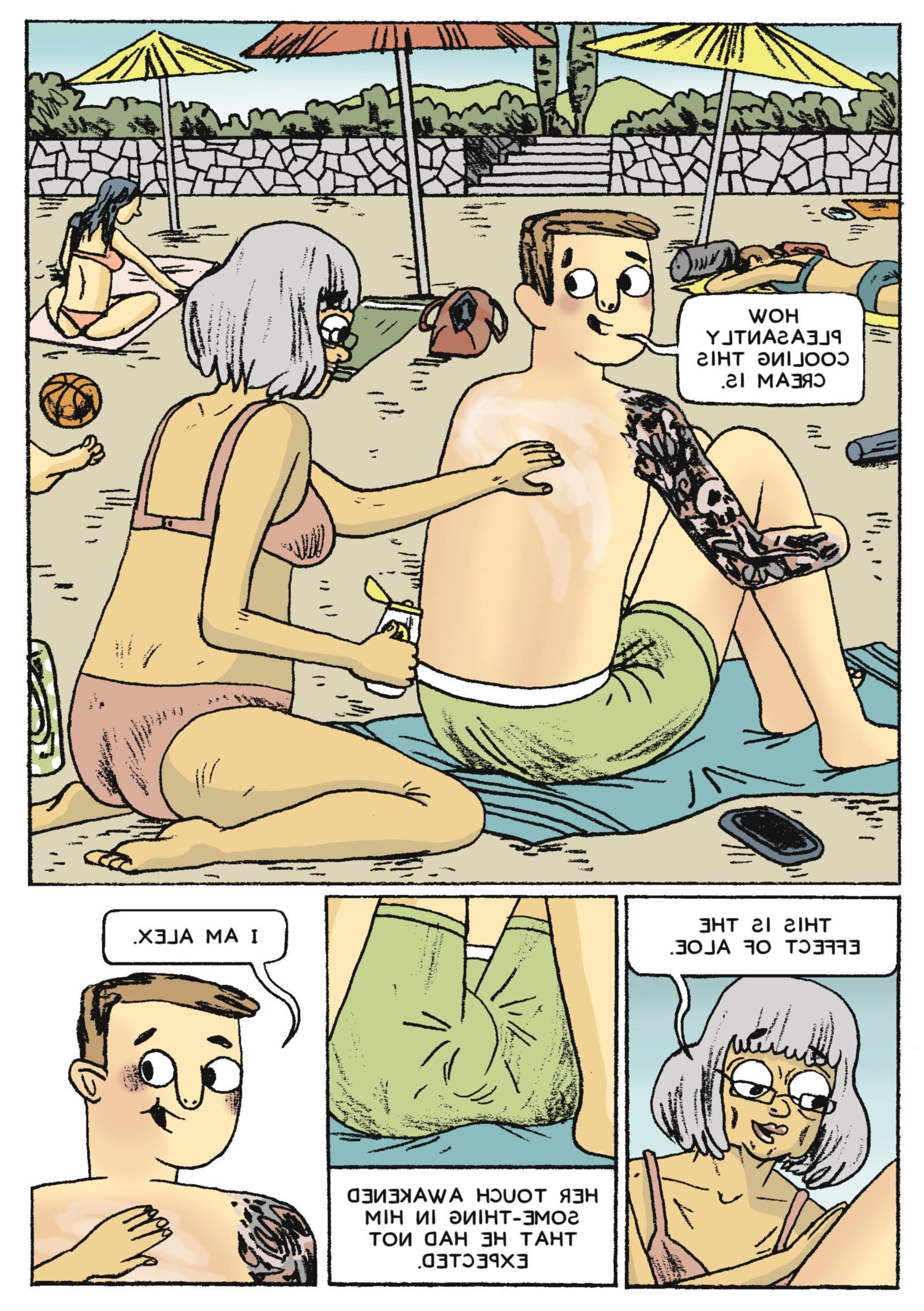 Blaues Sommerkleid (Comic)