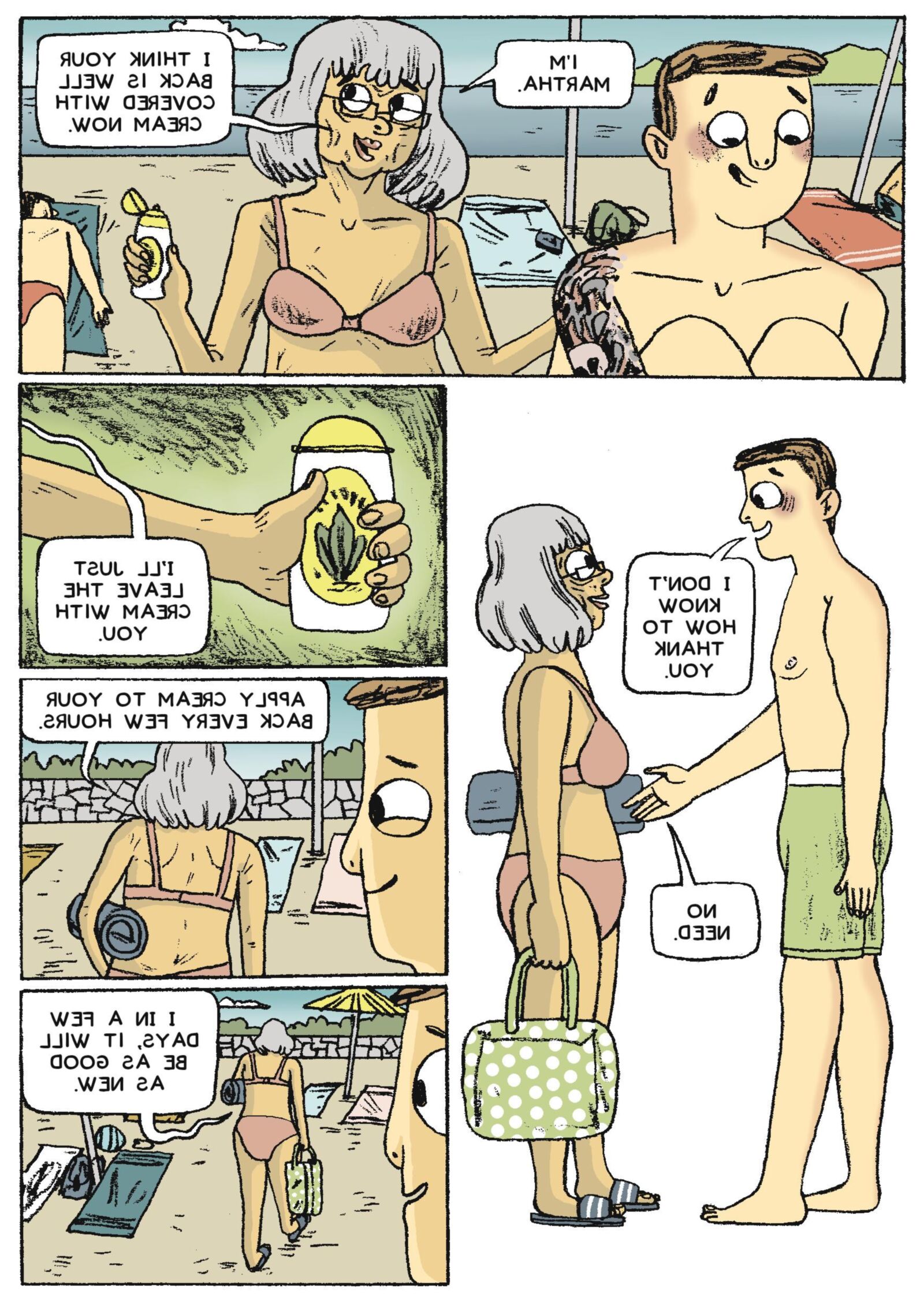 Blaues Sommerkleid (Comic)