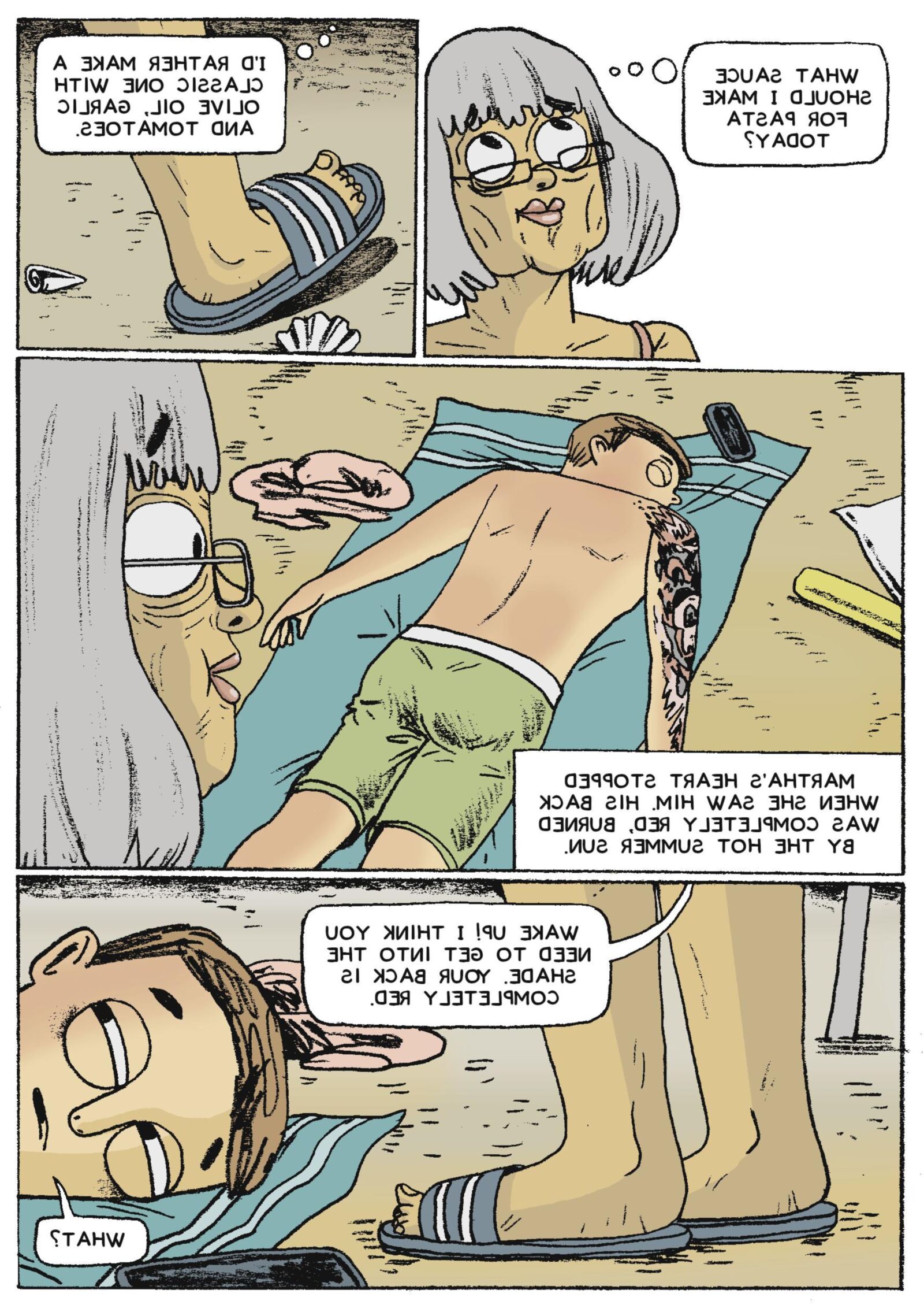Blaues Sommerkleid (Comic)