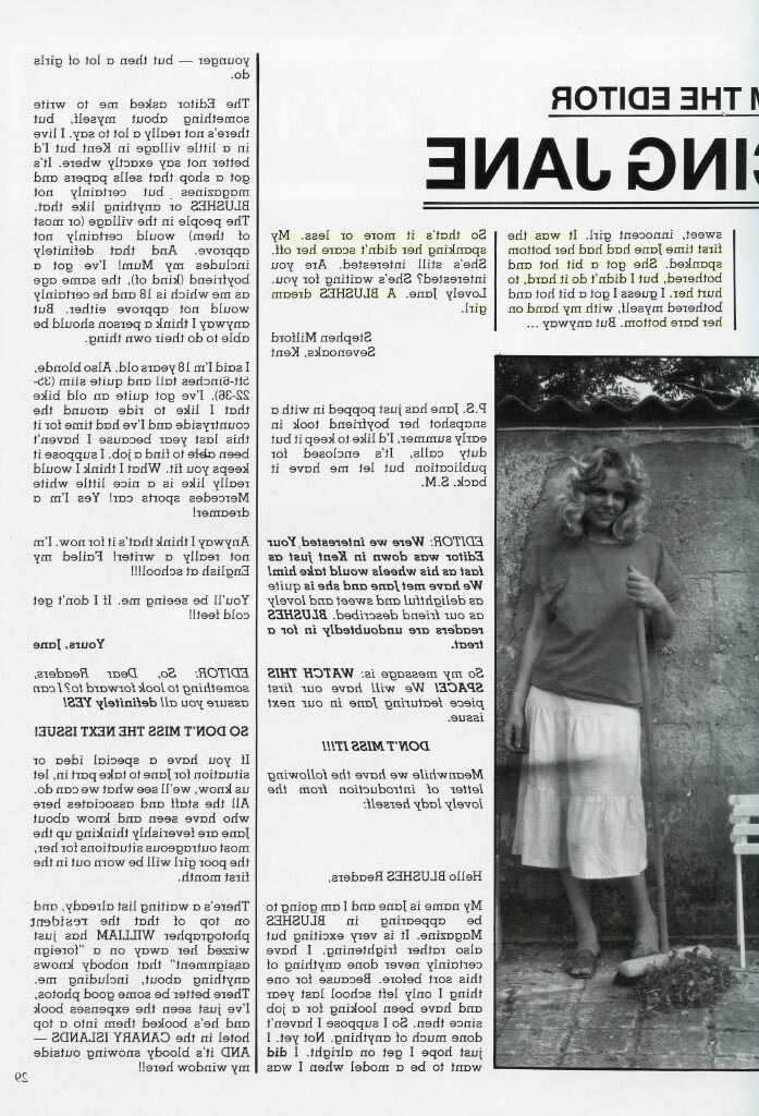 Retro Spanking Jane aus errötet nein vorstellende jane