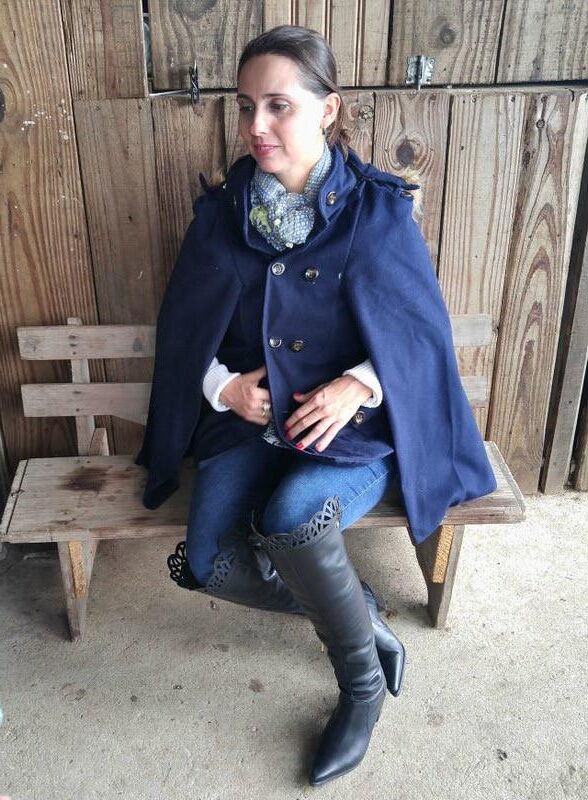 Leder und Stiefel in der Öffentlichkeit