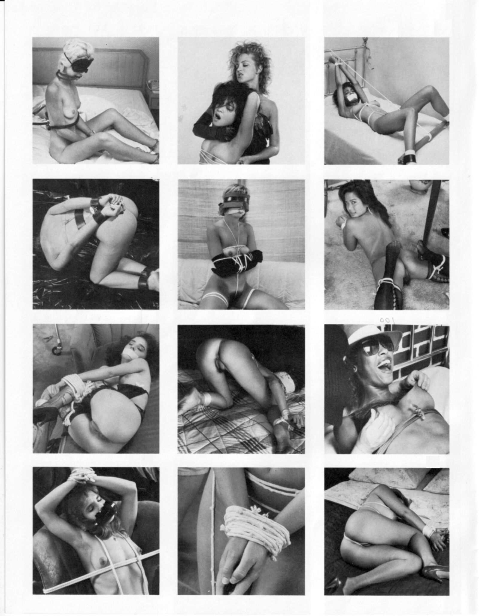Fotos de revistas de Bondage vintage de escravidão nua