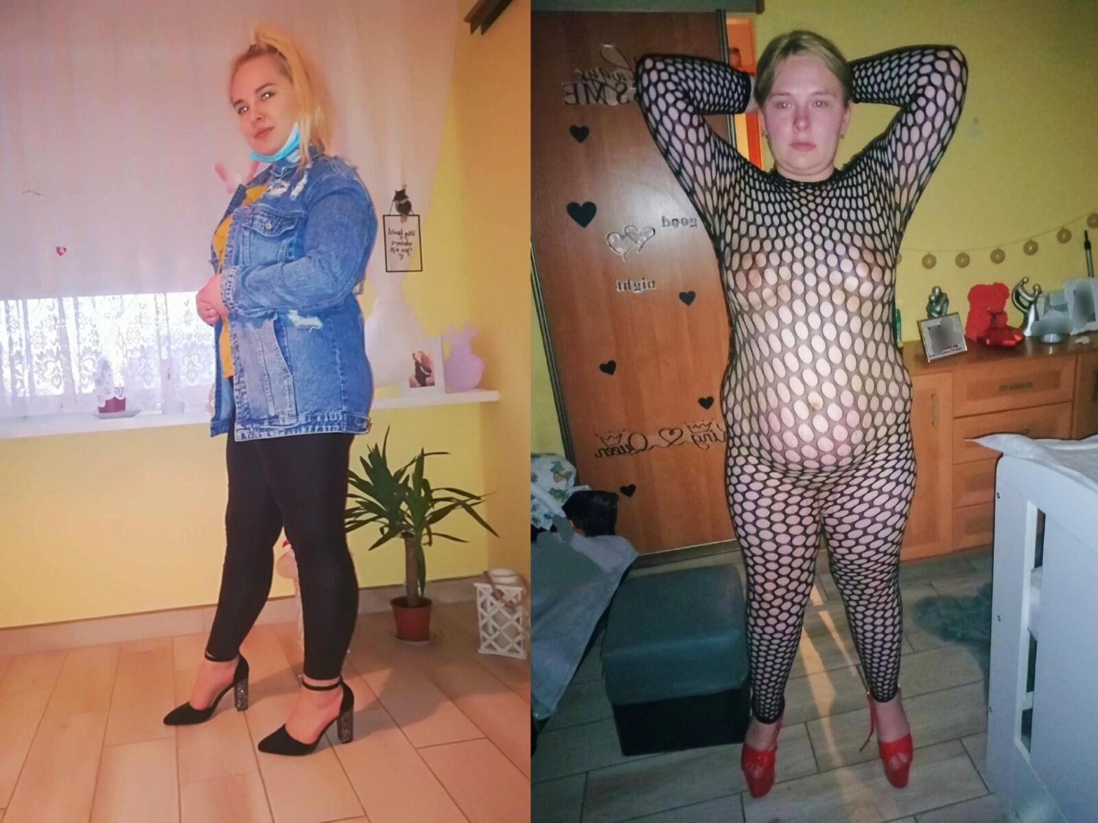 Frau Betty in Schlampe. 