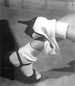 Retro Spanking errötet Bildset sehr ungezogen