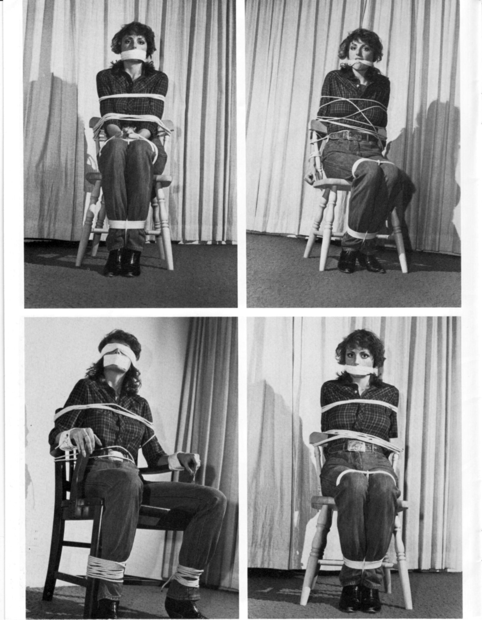 Vintage Bondage Magazine schöne Bondage -Szenen
