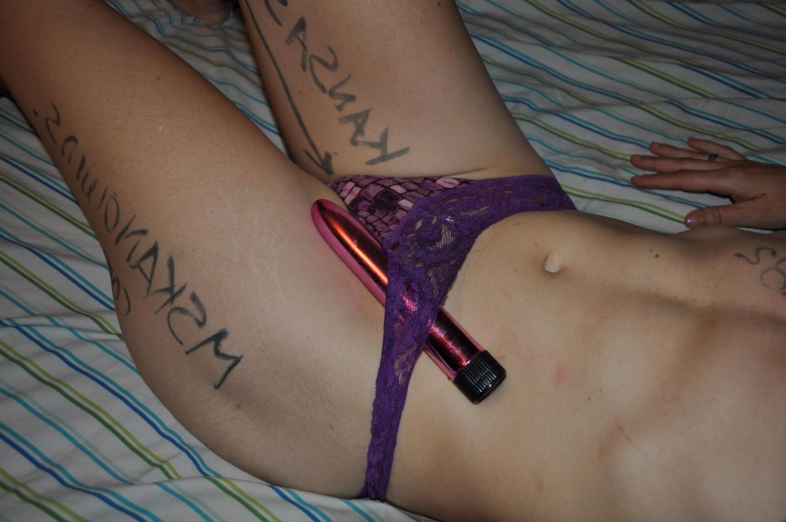 body writing fan thanks