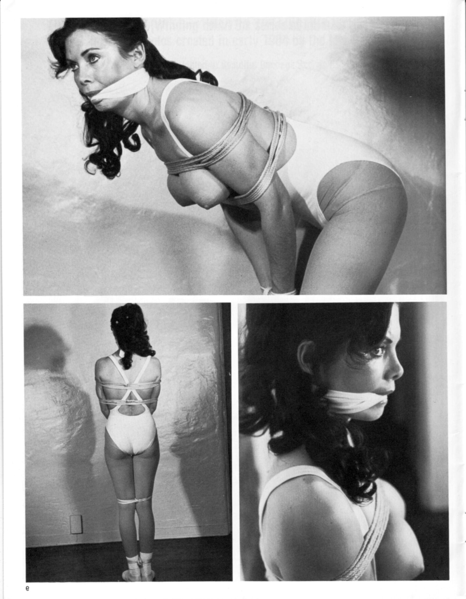 Vintage Bondage Magazine schöne Bondage -Szenen
