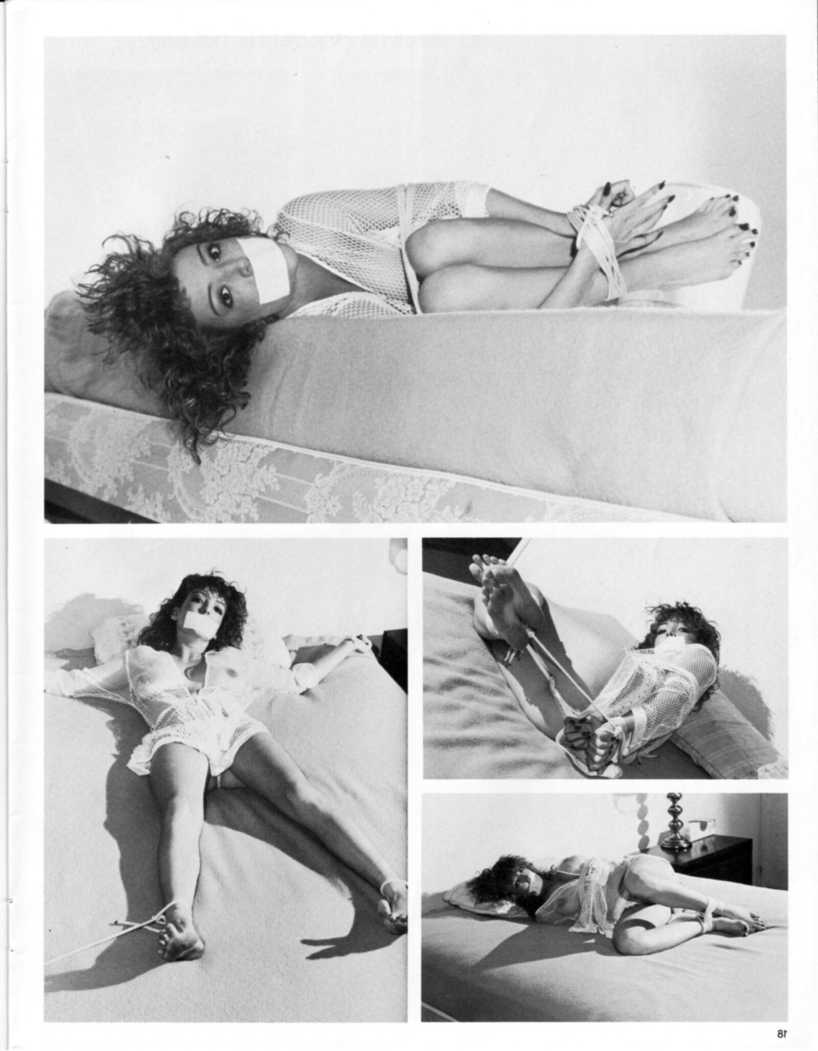 Vintage Bondage Magazine schöne Bondage -Szenen
