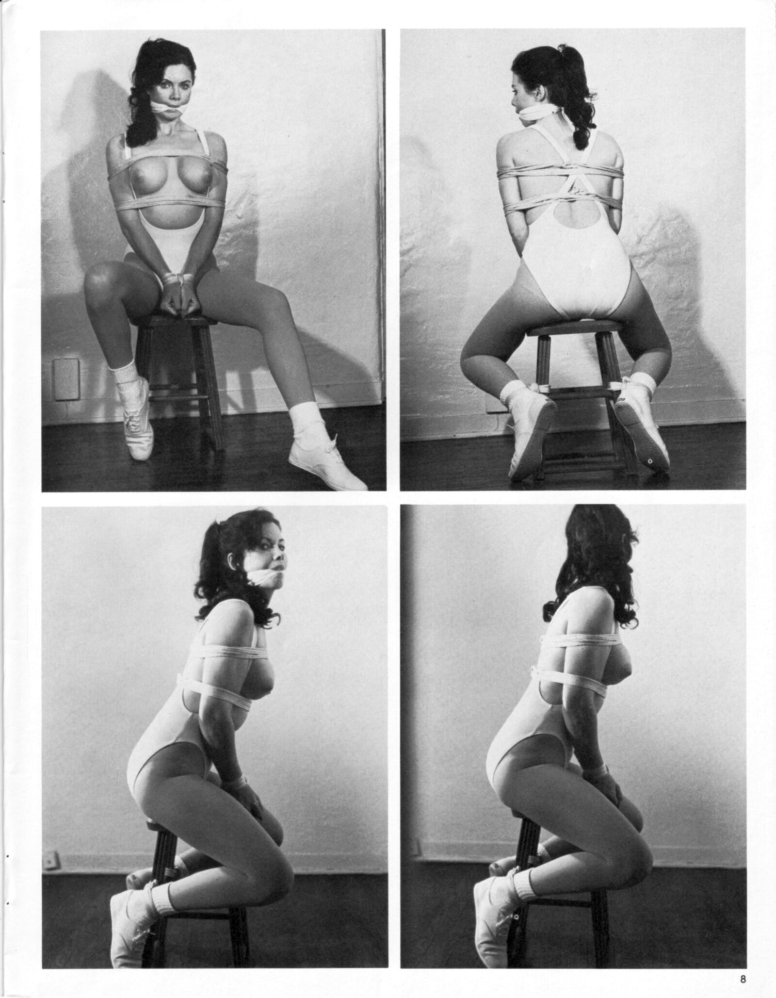 Vintage Bondage Magazine schöne Bondage -Szenen