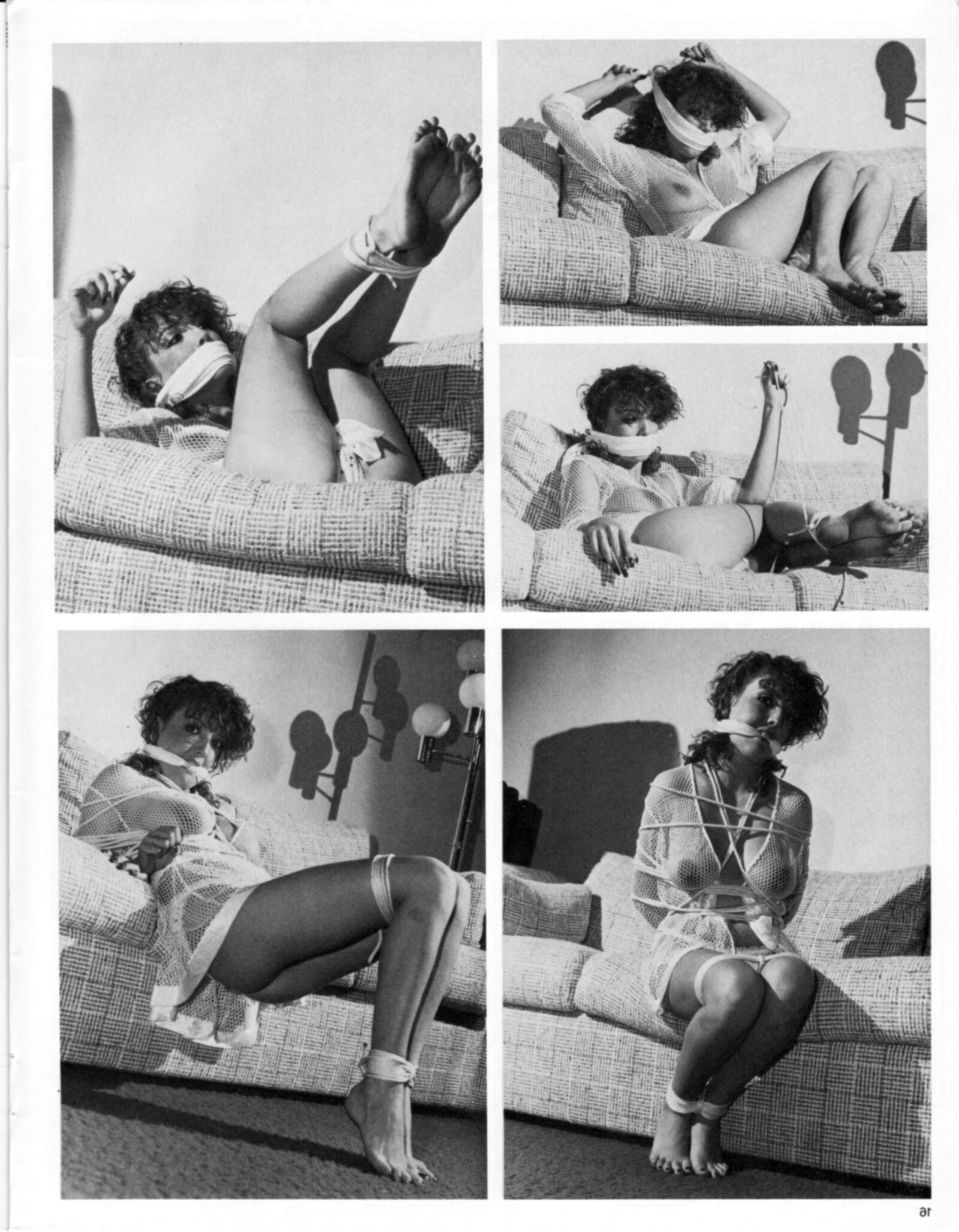 Vintage Bondage Magazine schöne Bondage -Szenen