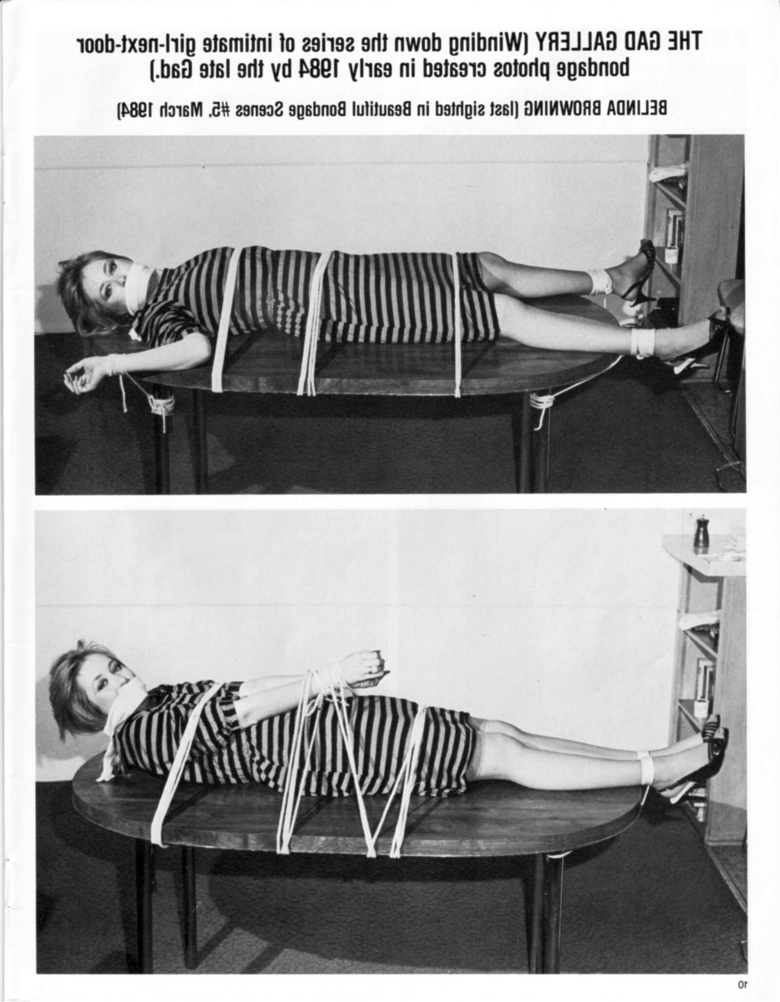 Vintage Bondage Magazine schöne Bondage -Szenen