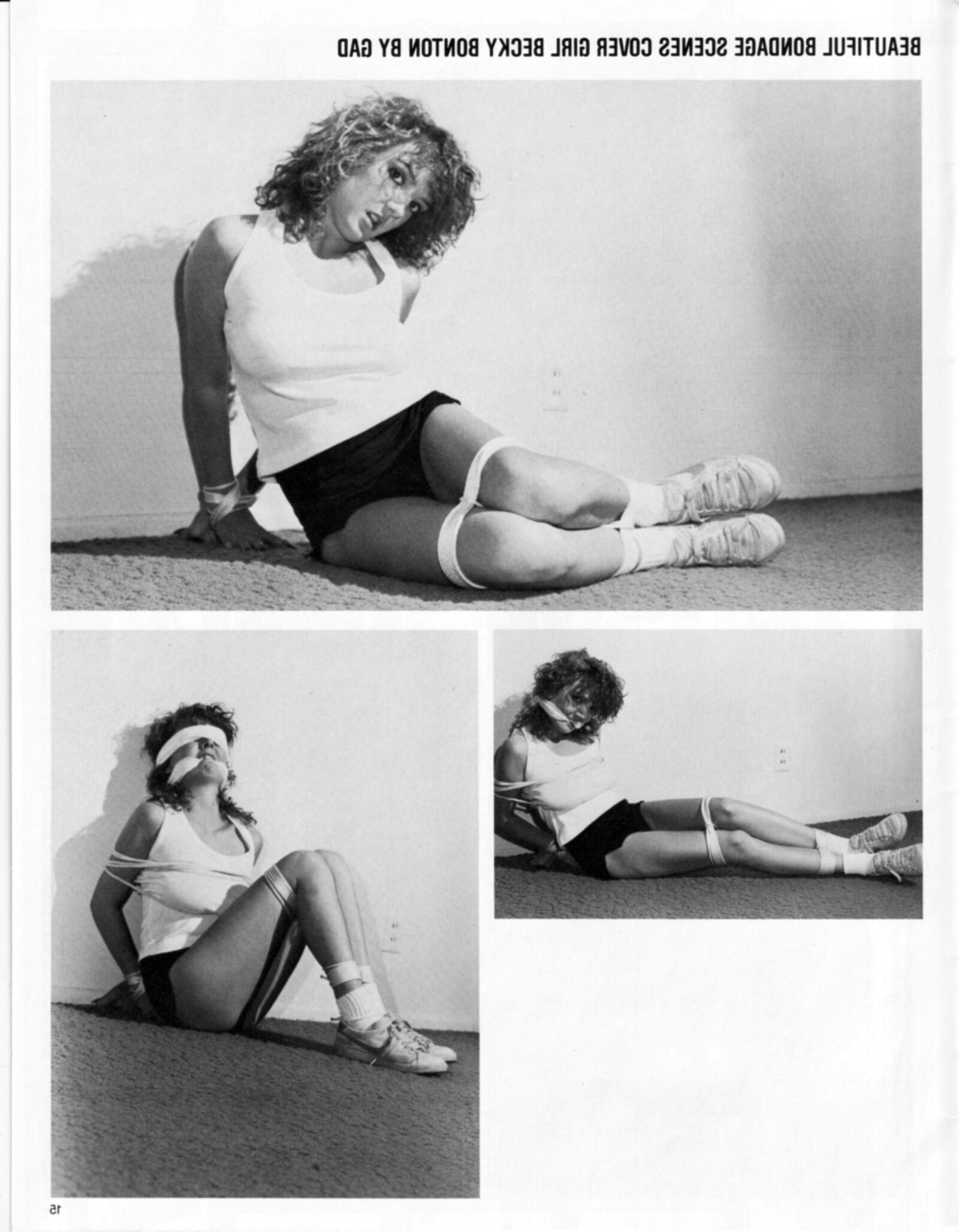 Vintage Bondage Magazine schöne Bondage -Szenen