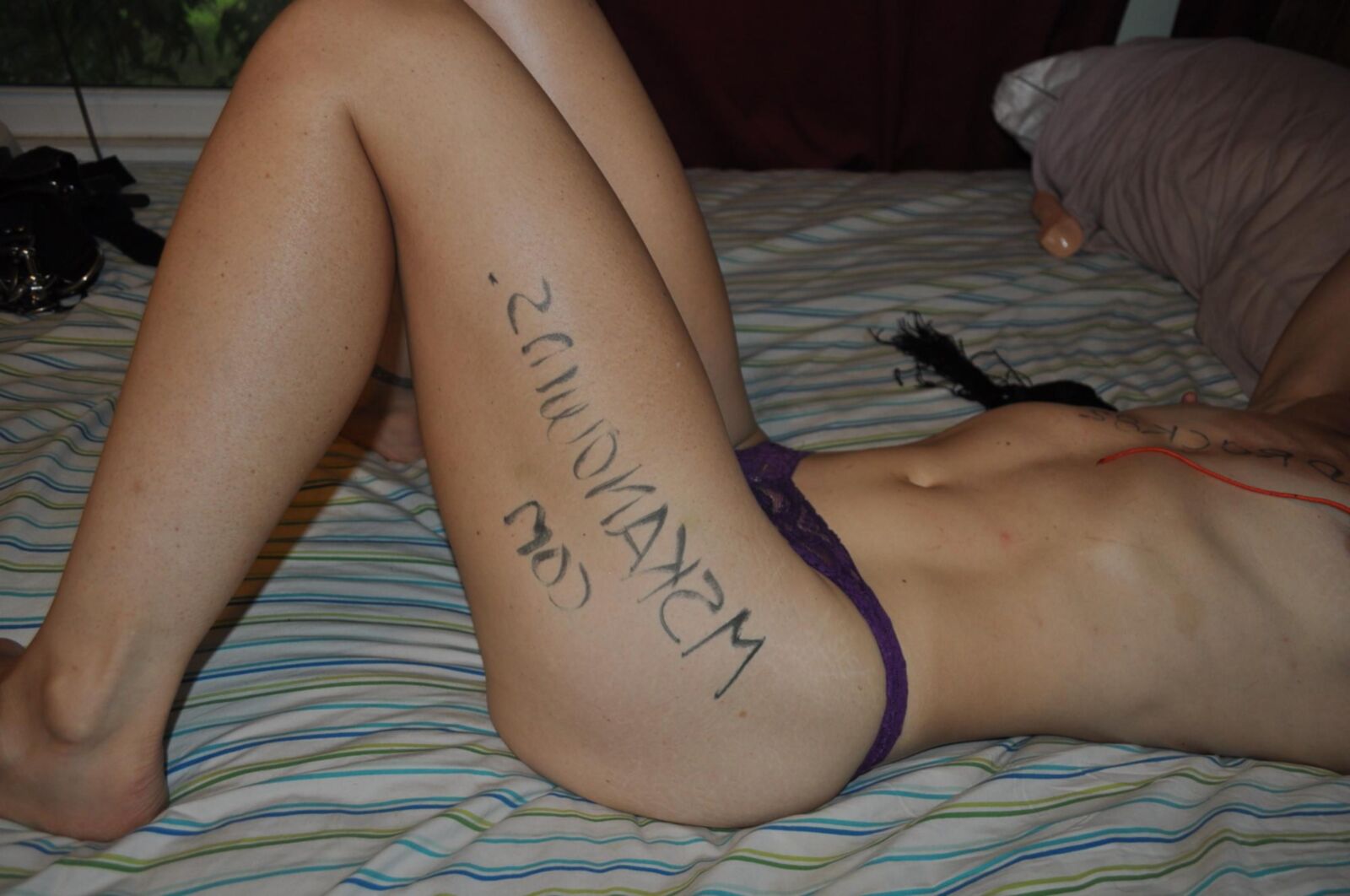 body writing fan thanks