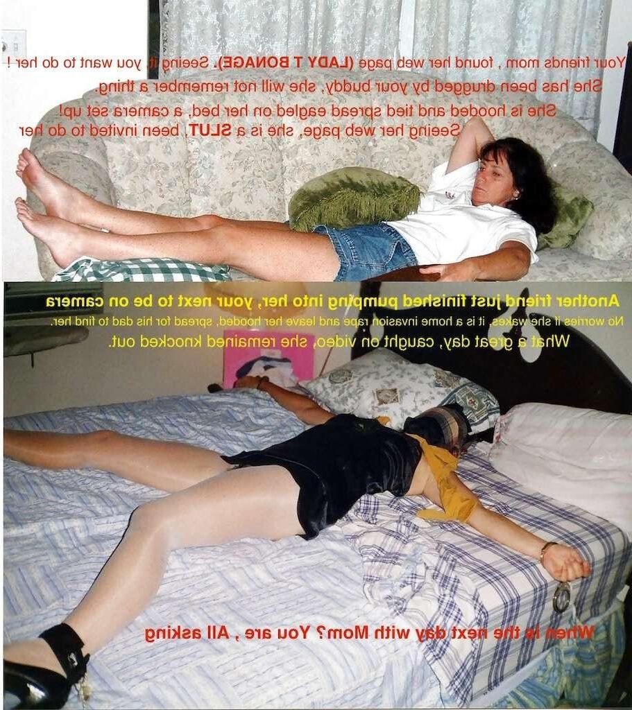 Mamá antes después de tomar una zorra de fraternidad t Bondage