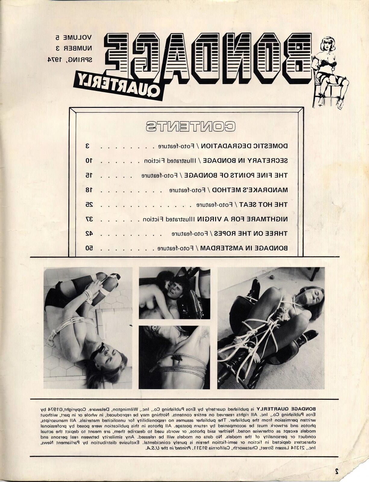 Bondage Quarterly Volume Number ()