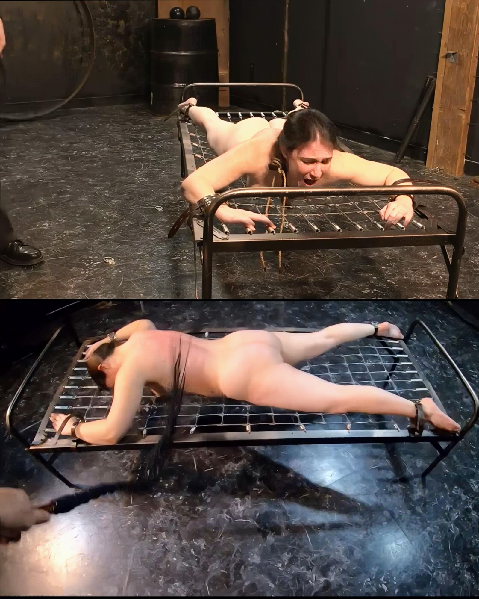 punição dura chicoteando