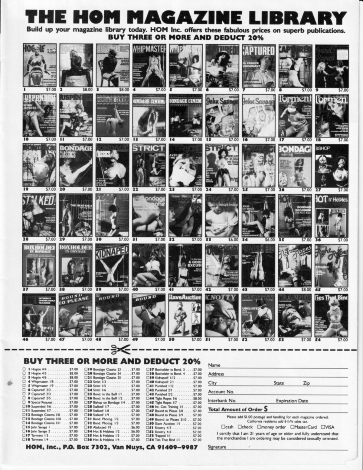 Журнал Vintage Bondage Magazine похищал агентство для девочек
