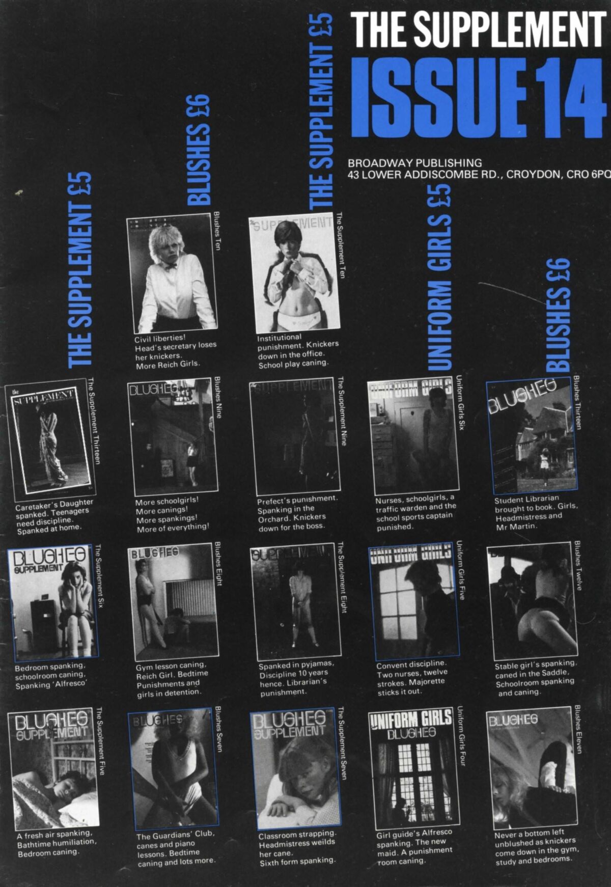 Retro Spanking Blushes Supplement issue complete