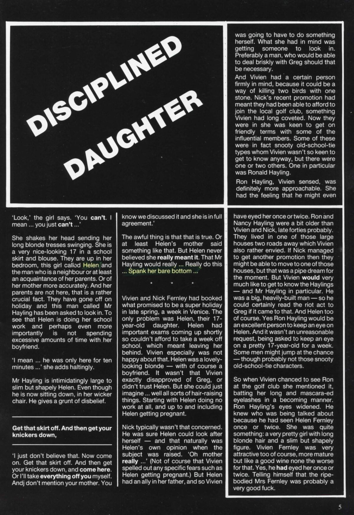 Retro Spanking Blushes issue complete