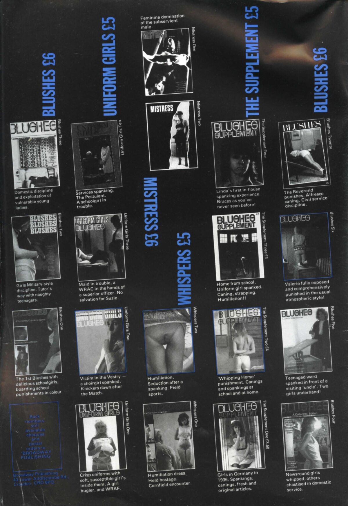 Retro Spanking Blushes Supplement issue complete