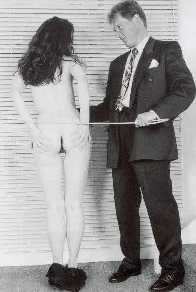Retro Spanking Janus Acquiring redhead in pink dress