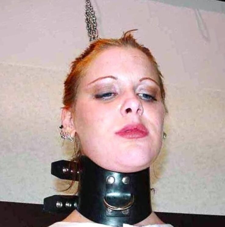 Surrendering herself to her new Master