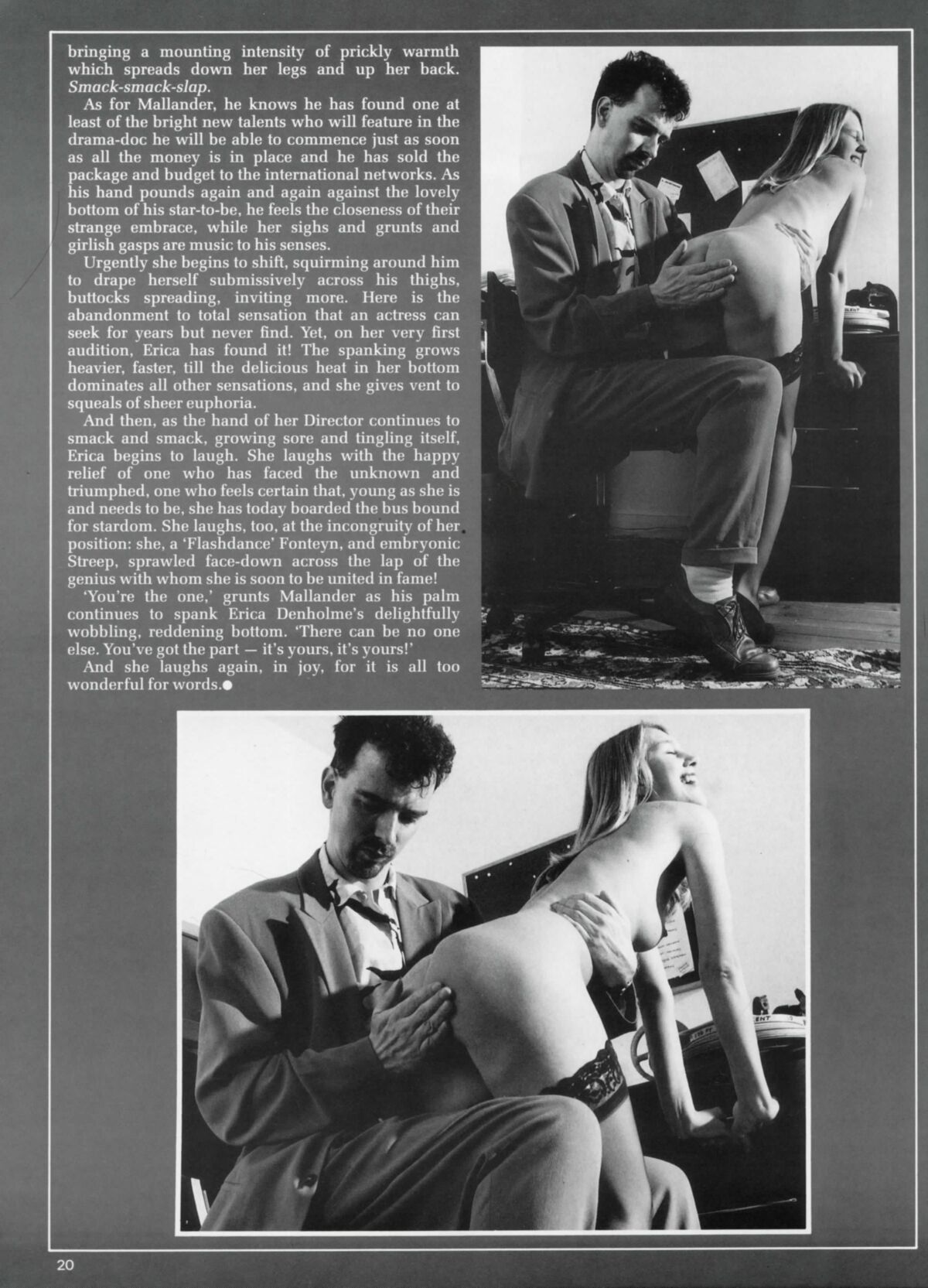 Retro Spanking from Janus a rod for her own bottom