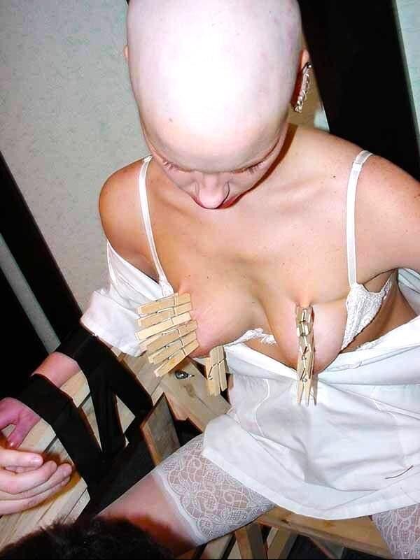 Surrendering herself to her new Master