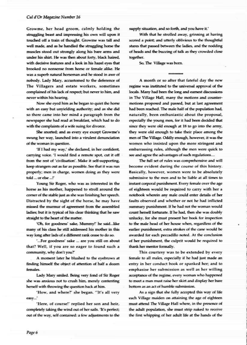 Retro Spanking from Cul dOr issue (Text stories)