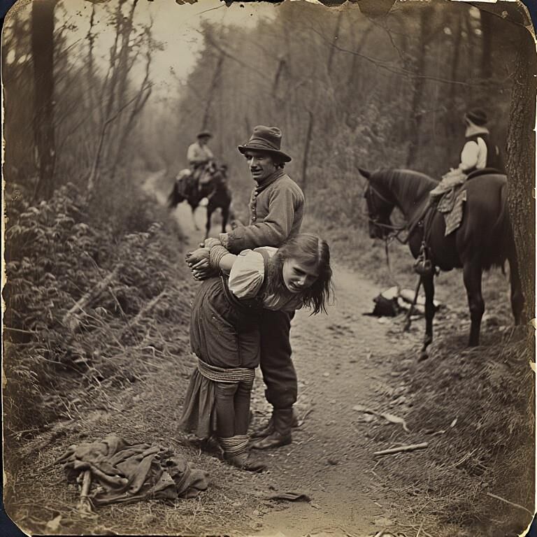 Women as prey of robbers