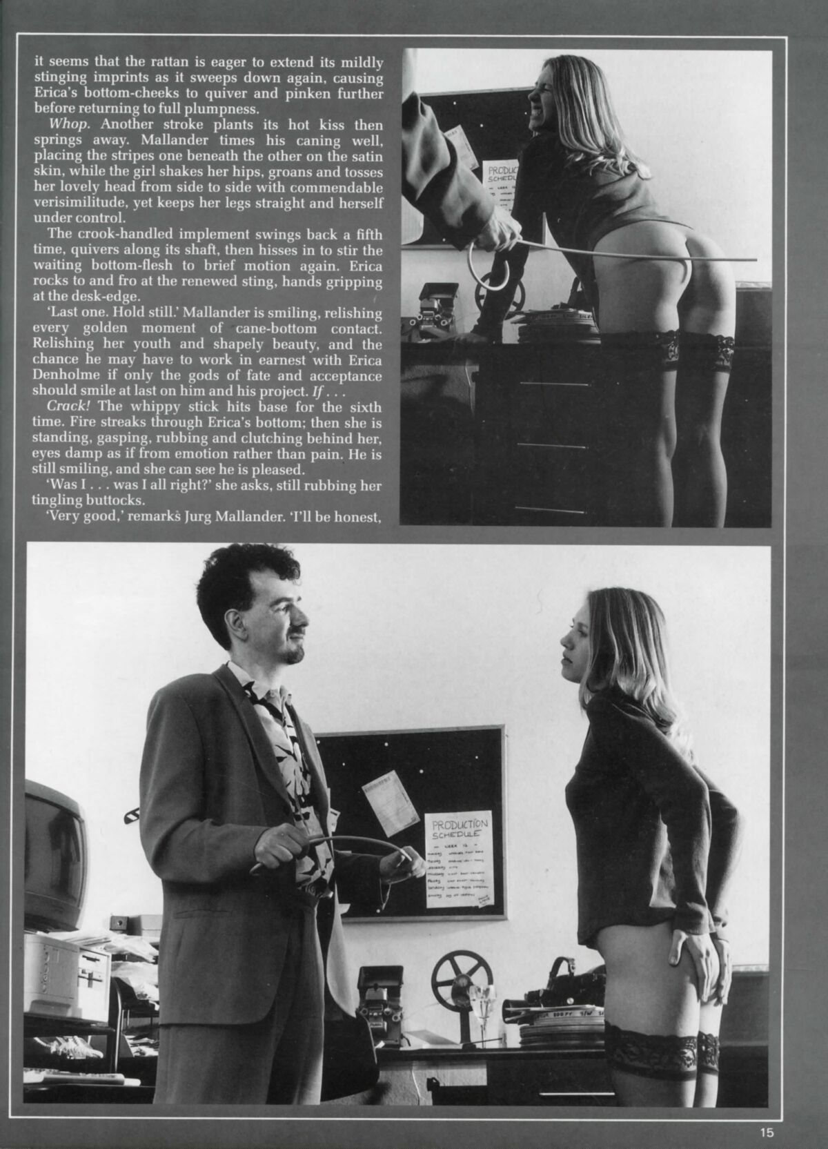 Retro Spanking from Janus a rod for her own bottom