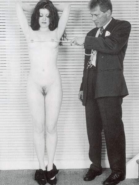 Retro Spanking Janus Acquiring redhead in pink dress
