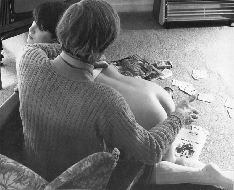 Retro Spanking Blushes picture set the world has a bad day