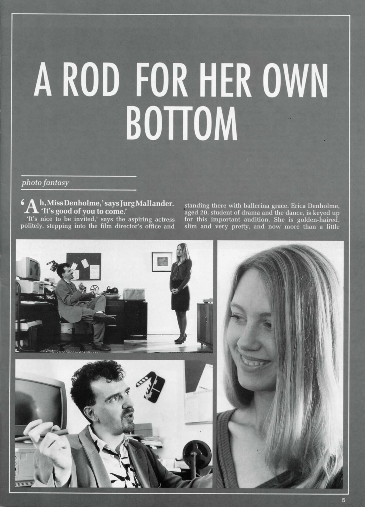 Retro Spanking from Janus a rod for her own bottom