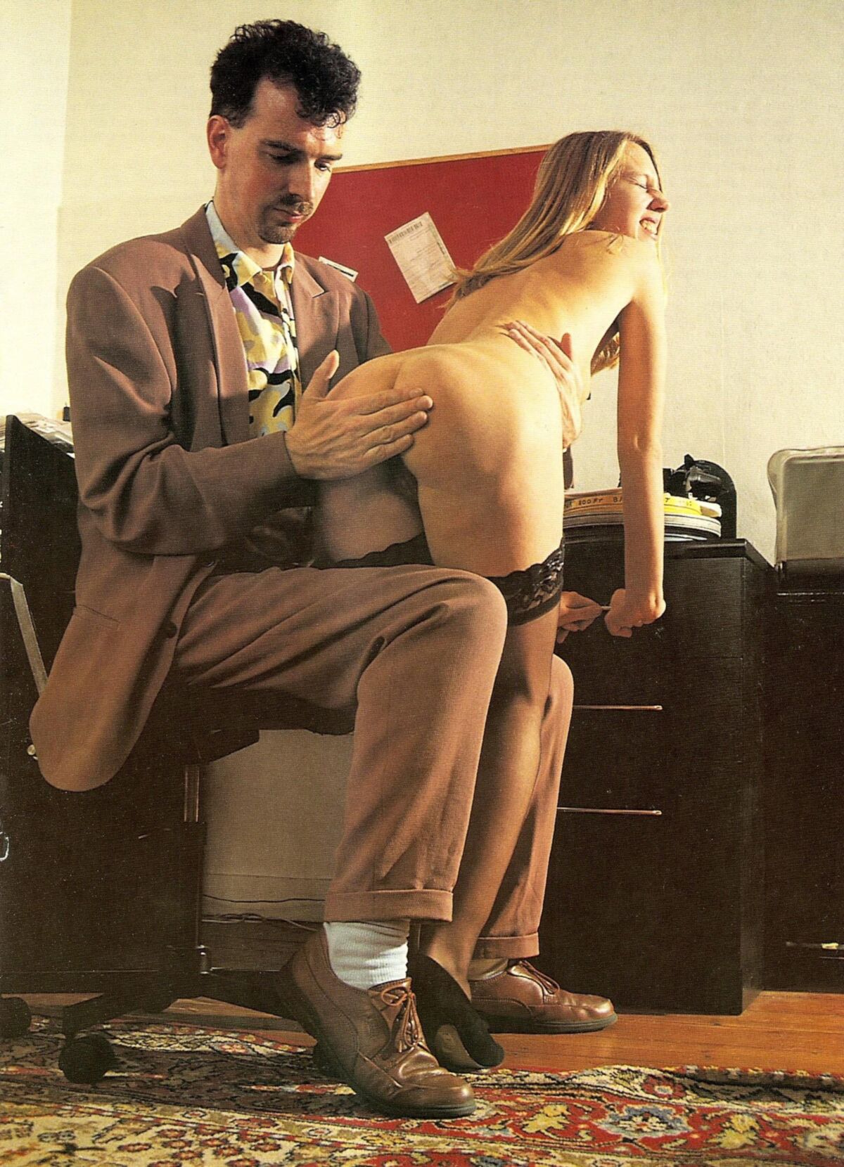 Retro Spanking from Janus a rod for her own bottom