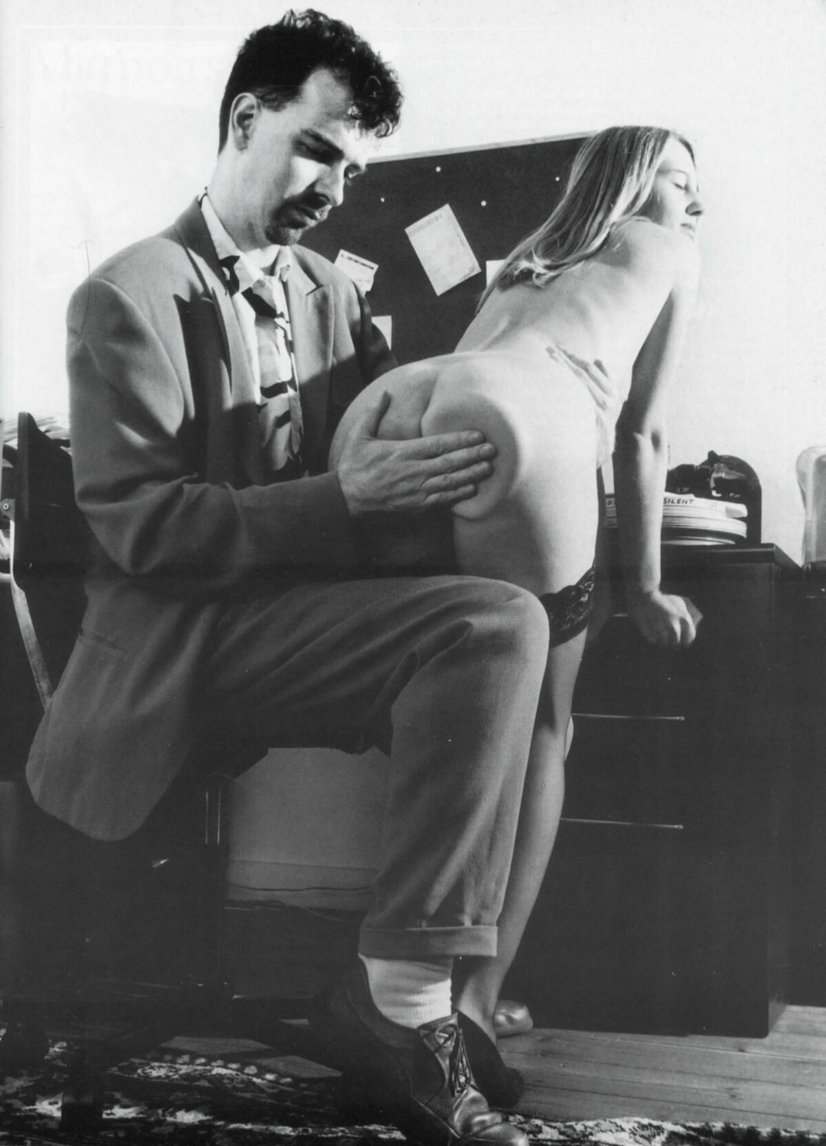 Retro Spanking from Janus a rod for her own bottom