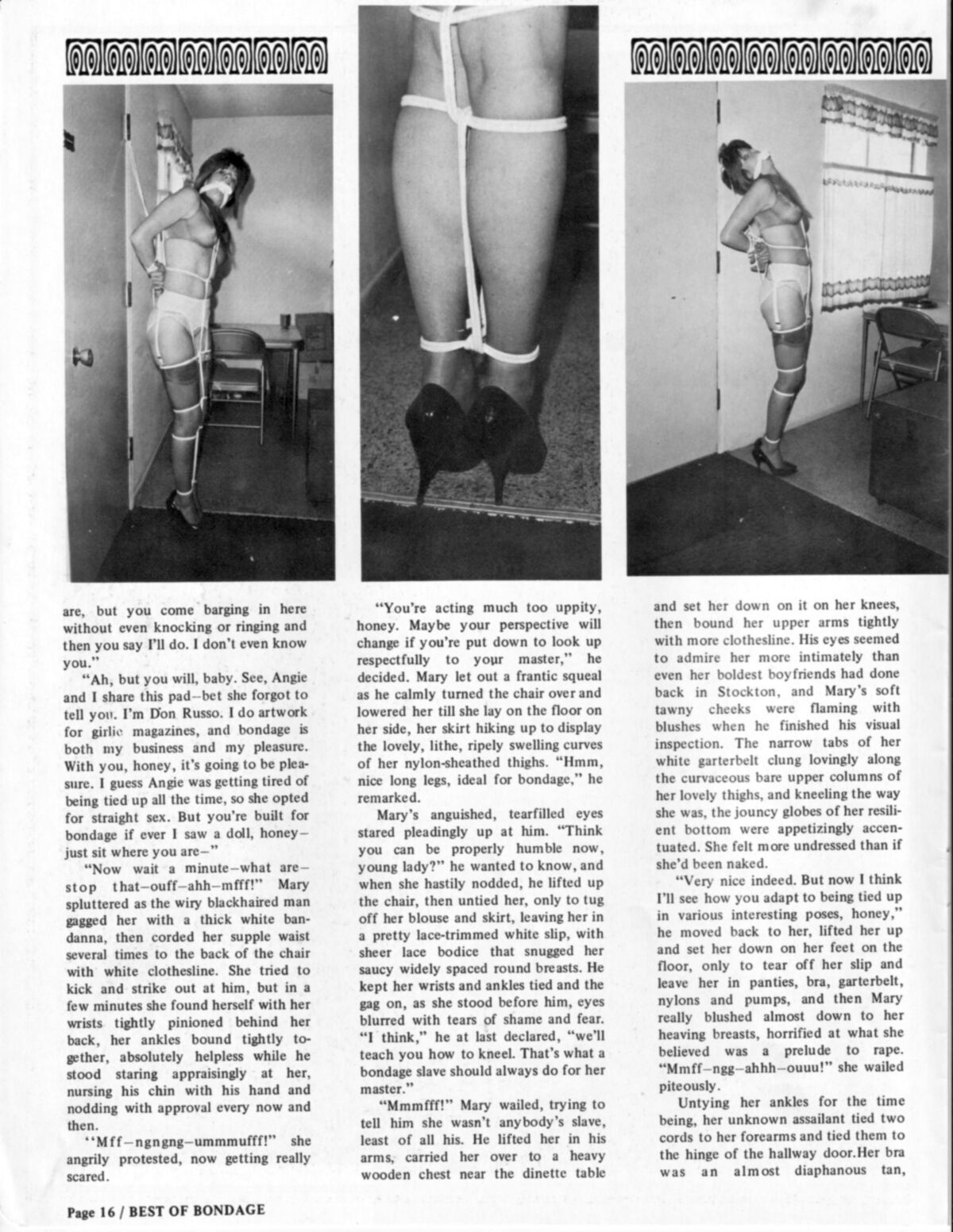 Vintage Bondage Magazine Best of Bondage