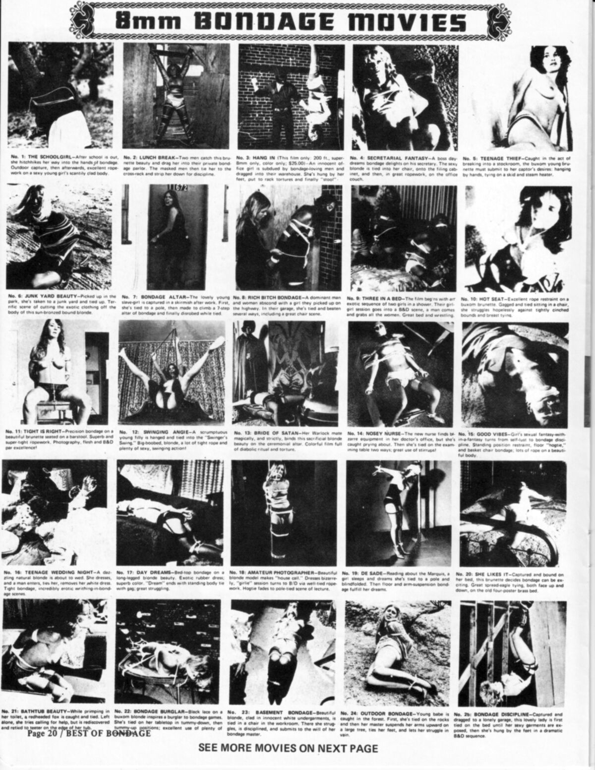 Vintage Bondage Magazine Best of Bondage